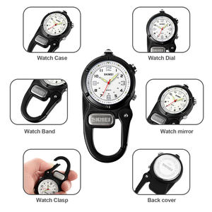 SKMEI 2232 Clip sur montre à Quartz sac à dos Fob ceinture lueur dans le noir montre de poche unisexe avec cadran blanc pour médecins infirmières - Product Image 4