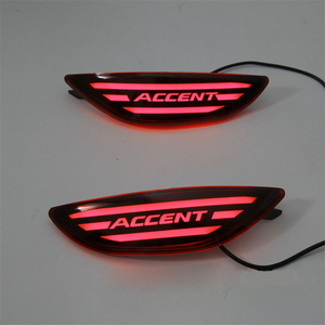 Đèn phản quang cản sau LED phù hợp với Hyundai <span class=keywords><strong>Accent</strong></span> Solaris Sedan 2012 - 2016 2017, đèn phanh hậu, đèn cảnh báo sương mù 12V - Product Image 4