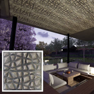 Panneaux muraux 3D de conception <span class=keywords><strong>japonaise</strong></span> moderne Carreaux de plafond en PVC peints à la <span class=keywords><strong>craie</strong></span> en bois flotté imperméable pour café Club Style Salon-PLM101 - Product Image 2