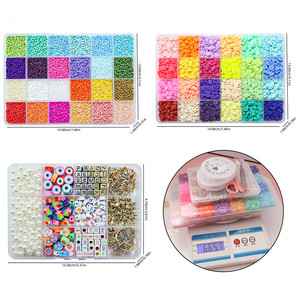 Girls Friendship Bracelet DIY <strong>Glass</strong> <strong>Seed</strong> <strong>Beads</strong> Jewelry Making Bracelet Waist <strong>Beads</strong> Kits Flat Polymer Clay <strong>Beads</strong> - Product Image 3