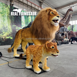 Animatronic Lion 하이 시뮬레이션 현실적인 Animatronic 모델 실물 크기 공원 사자 - Product Image 3