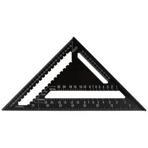 Hot Selling Black 7/12 Inch Woodworking Metric Aluminum Alloy Triangle Ruler <strong>Speed</strong> <strong>Square</strong> - Product Image 3
