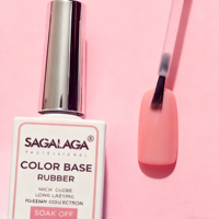 Base en caoutchouc élastique de marque privée de haute qualité couche de finition non toxique longue durée facile à tremper vernis UVGel coloré pour les salons de manucure