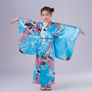 Kimono japonais pour filles, robe, robe de soirée, ceinture, <span class=keywords><strong>tenue</strong></span> pour enfants - Product Image 3