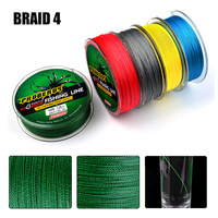 Vente en gros usine – Ligne de pêche tressée japonaise PE 4 brins super résistante de haute qualité (6 à 100 lb), 4 x 100 m, 6 couleurs disponibles