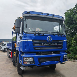 8x4 섀먼 장착 25 톤화물 리프팅 운송 너클 붐 대형 크레인 트럭 - Product Image 3