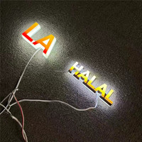 Letrero Luminoso LED 3D Personalizado para Tiendas con Letras Acrílicas y Tiras LED para Empresas y Hospitales, Control Remoto, Uso Publicitario