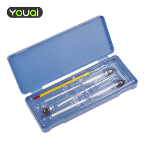 YouQi hydromètre alcoomètre ensemble 0 à 100 ° testeur de compteur d'alcool + thermomètre compteur de vin outil de compteur de Concentration d'alcool Vintage - Product Image 1