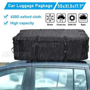 Bolsa de Techo para Auto de 140x80x45cm, Tela Oxford 420D Gruesa, Impermeable, para Viajes, Transporte de Carga, Almacenamiento de Equipaje, Accesorios para Autos - Product Image 2
