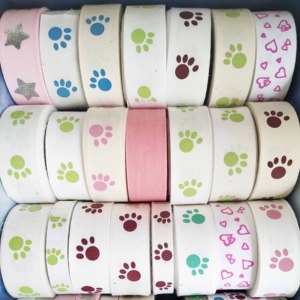 Correas <span class=keywords><strong>de</strong></span> algodón impresas blancas ópticas para embalaje <span class=keywords><strong>de</strong></span> regalo Fabricante <span class=keywords><strong>de</strong></span> correas personalizadas - Product Image 2