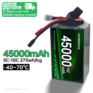 Batería de iones de litio de estado sólido CEbattery NMC811 de alta calidad 6S 16S 24S 45000mAh con tasa de descarga de 10C para drones de carga pesada 1 - Product Image 2