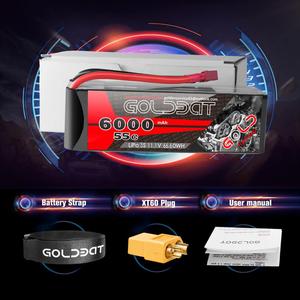 3 S 11.1 v 6000 mAh 55C RC lipopatary lithium polymer battery RC car helicopter drone - Product Image 6