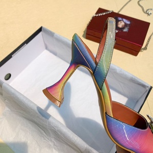 Zapatos De Mujer Elegante Dropshipping Luxury Rhinestone Kitten Slingback Sandals 2025 Heels for Women - Product Image 5