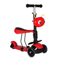 Vente en gros de trottinettes pour enfants avec siège, trottinettes auto-équilibrantes pour enfants avec panier de dessin animé