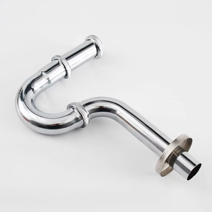 Premium 304 SS P-Trap Drenaje Kit-Tubería <span class=keywords><strong>de</strong></span> desagüe <span class=keywords><strong>de</strong></span> fregadero resistente a la corrosión con arandelas <span class=keywords><strong>de</strong></span> goma y adaptador reductor - Product Image 5