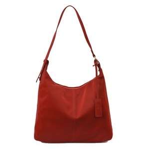Sac messager vintage rouge en cuir PU grande capacité, sac à bandoulière avec fermeture éclair et sangle unique pour les voyages quotidiens - Product Image 1