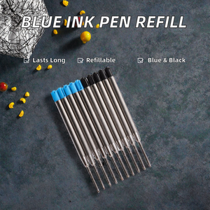 <span class=keywords><strong>Recharge</strong></span> <span class=keywords><strong>universelle</strong></span> pour <span class=keywords><strong>stylo</strong></span> à <span class=keywords><strong>bille</strong></span> 1,0 mm encre noire rechargeable en métal pour bureau et école - Product Image 2