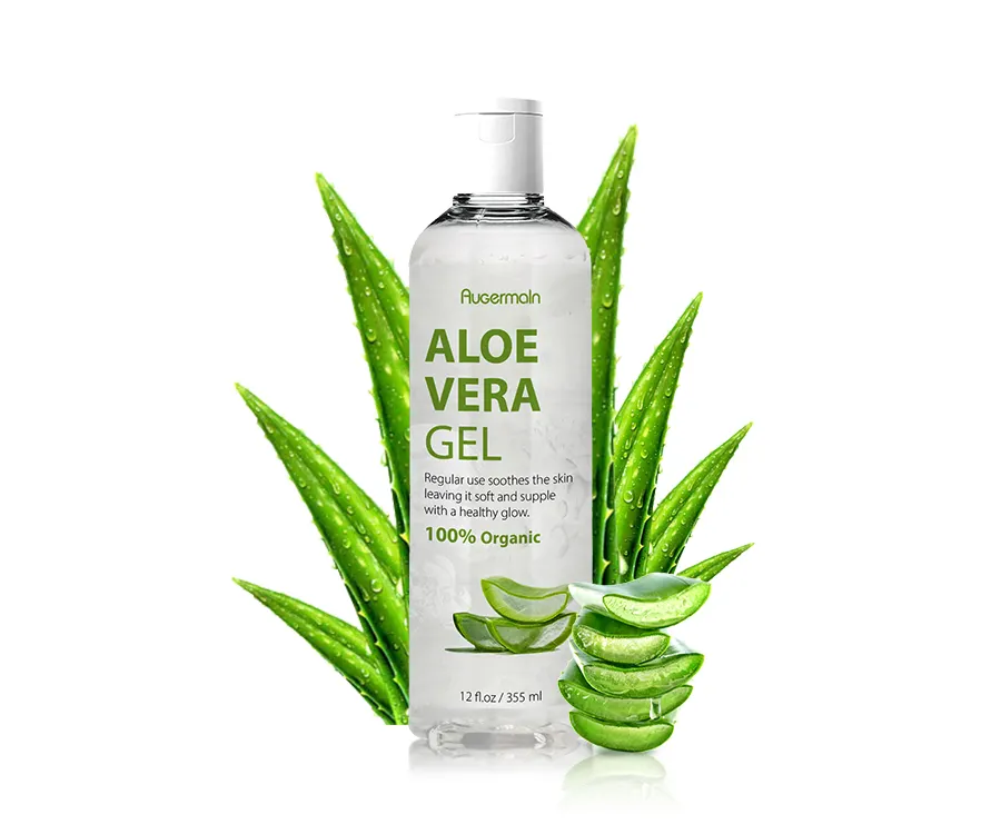 Oem Biologische Pure 100% Aloë Vera Gel Gezicht Huid Vochtinbrengende Crème Kalmerende Bliksemcrème Gel De Aloë Vera Gel Voor Gezicht Private Label