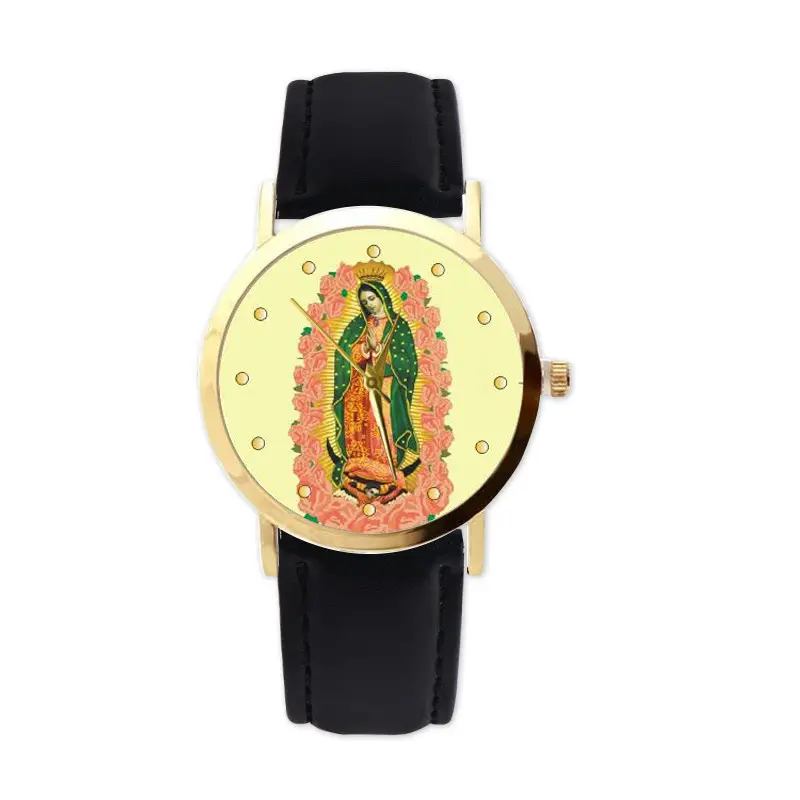 New Product Religious Style Our Lady Of Guadalupe Belt Watch Quartz Leisure Watch For Women