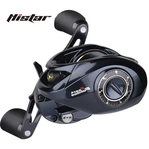 Hisstar – moulinet de pêche de haute qualité avec frein magnétique BB puissant, série Black Mamba, Baitcasting, à vendre, vente en gros