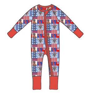 Baju Tidur Bayi & Balita Model Onesie Romper Bahan Organik 95% Bambu 5% Spandex dengan Ritsleting, Cetak Sesuai Pesanan (RTS) - Product Image 6