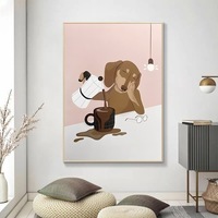 Peintures murales d'animaux classiques personnalisées, 8 chevaux au galop, encre écologique, impression numérique, cadre en alliage d'aluminium de luxe
