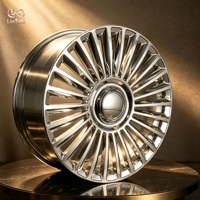 Jantes de luxe EV 22 pouces chromées à multiples rayons en alliage pour Tesla Model X BMW I7 Executive