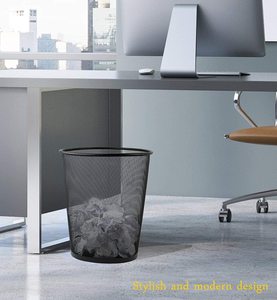 Thùng Rác Giấy Văn Phòng Cỡ Trung Bình Wideny, Thùng Rác Tròn Bằng Lưới Kim Loại - Product Image 6