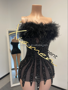 Vestido de Fiesta Corto Sexy Ajustado al Cuerpo con Lentejuelas Verdes Brillantes y Espalda Descubierta de MF - Product Image 3