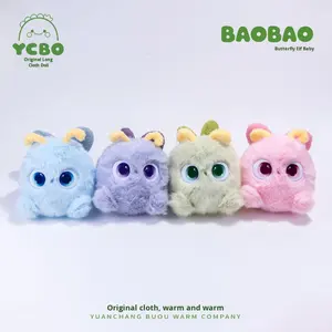 X peluche mariposa elfo juguete Animal relleno con alas de mariposa coloridas regalo de Navidad suave ojos grandes mariposa elfo muñeca - Product Image 4