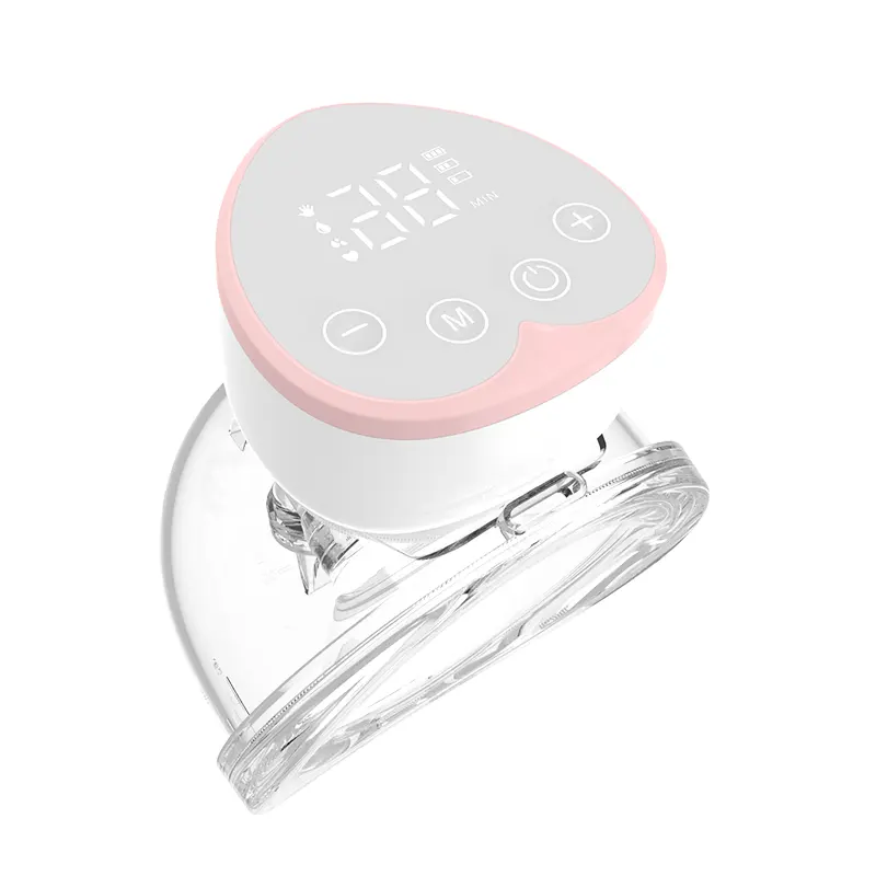 신상품 휴대용 핸즈프리 저소음 LED 디스플레이 전기 웨어러블 유방 펌프 모유 수유