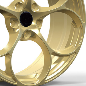 Cerchi per Auto 18-23 Pollici 5x98/5x120 in Alluminio Forgiato, Design Concavo Dorato di <span class=keywords><strong>Lusso</strong></span>, ET 25mm per <span class=keywords><strong>Alfa</strong></span> <span class=keywords><strong>Romeo</strong></span> Giulia - Product Image 4