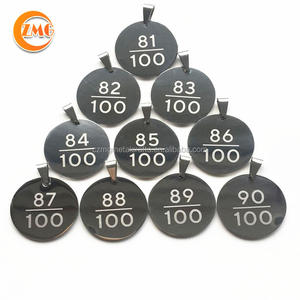 Venta caliente de alta calidad personalizado grabado único número placas de metal - Product Image 1