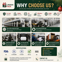 Kantong Hadiah Natal Bentuk Santa Claus Bebas BPA, Dapat Disesuaikan, Cetak, Pegangan Oval, Tahan Bocor, Berkualitas Tinggi