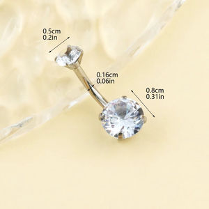 Iç iplik seks göbek halkası ile pembe Gem göbek düğme Piercing <span class=keywords><strong>Vintage</strong></span> kadın takı - Product Image 6