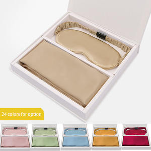 19momme 100% taie d'oreiller en soie et masque pour les yeux avec coffret cadeau - Product Image 5