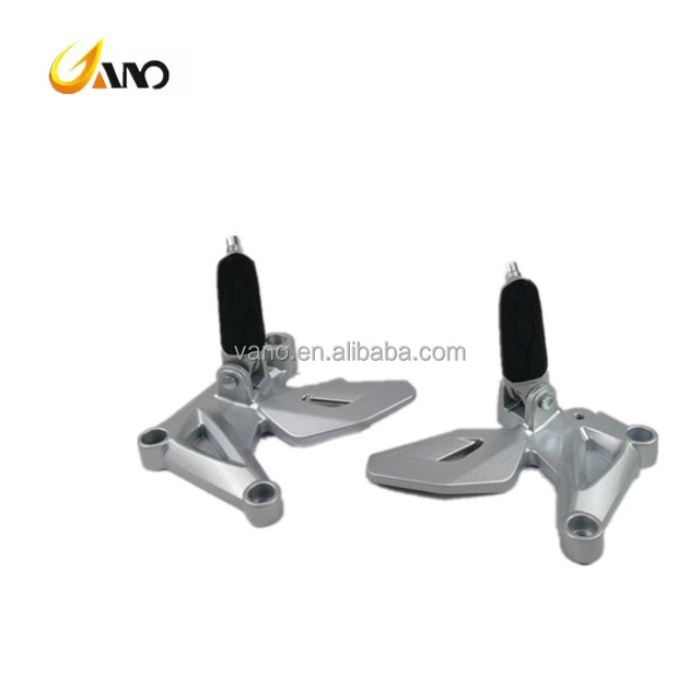 WANOU Motorcycle Body Parts TVS Front Motorcycle Foot Pedals Footrest Assembly