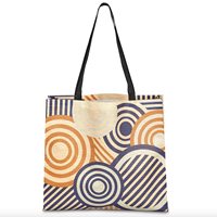 Sacs de courses en tissu polyester imprimé de bonne qualité, résistants au rétrécissement, en non-tissé Stitchbond pour supermarché