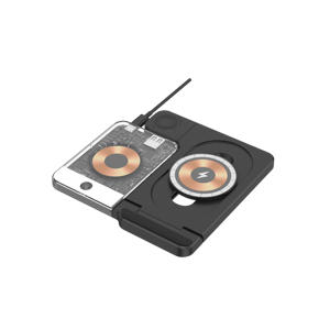 Cargador inalámbrico plegable magnético 4 en 1, cargador de cubo de carga rápida de 15W para iPhone <span class=keywords><strong>15</strong></span> Pro Max con luz nocturna Led personalizada - Product Image 4