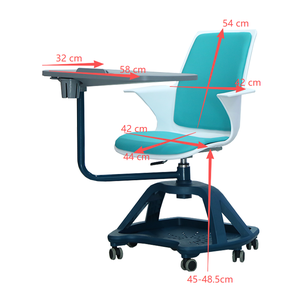 <span class=keywords><strong>Silla</strong></span> Escolar Giratoria 360° con Tableta de Escritura, <span class=keywords><strong>Silla</strong></span> para Conferencias con Almacenamiento, <span class=keywords><strong>Silla</strong></span> de Capacitación - Product Image 2