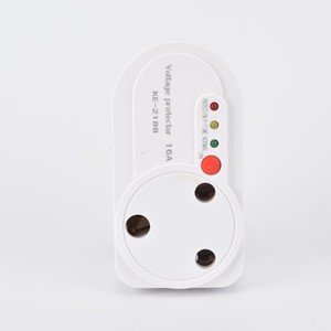 Protector de Voltaje para Enchufe Sudafricano de 16A AC220V, Protección para Refrigerador, 60Hz, Función de Autoprueba - Product Image 1
