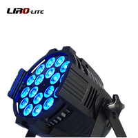 Projecteurs LED LiRo Par Cans pour scène, éclairage RGBWA UV 6 en 1, DMX, 18x18w LED Par Light