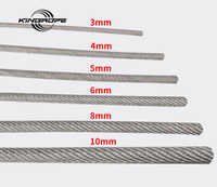 Câble en acier à haute teneur en carbone de 2 pouces 19x7 19*7 pour grue, dérivation, chariot de levage, fermeture, certifié ISO, haute qualité