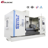 Centre d'usinage vertical GOLDCNC VMC1890 - Fraiseuse CNC à 5 axes robuste, table de travail 1800x800mm, commande GSK, BT40 simple automatique
