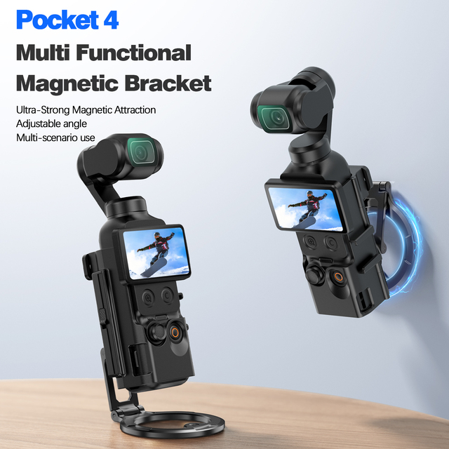 Multi Functional Metal Magnetic Extension Mount for OSMO Pocket Camera 4 Pro