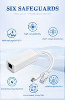 Répartiteur PoE IEEE802.3af/at 10/100 Mbps 5V 2.4A Type-C ABS pour moniteur Raspberry Pi et appareils intelligents OEM/ODM