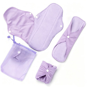 Juego de Toallas Sanitarias Reutilizables de Forro Polar Rosa Personalizadas, Toalla Menstrual Lavable Reutilizable, Toalla Sanitaria de Algodón Reutilizable - Product Image 6