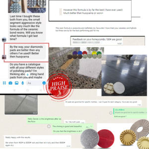 3 שלב resin ליטוש רפידות עבור שיש גרניט ואבן רטוב יהלום ליטוש כלי בטון - Product Image 6