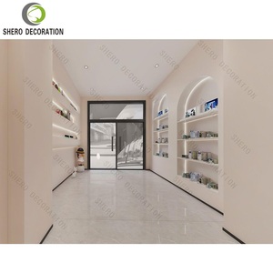 Vitrine de présentation cosmétique pour salon de beauté, présentoir à ongles avec porte en verre, étagères multicouches pour produits de soin de la peau - Product Image 3