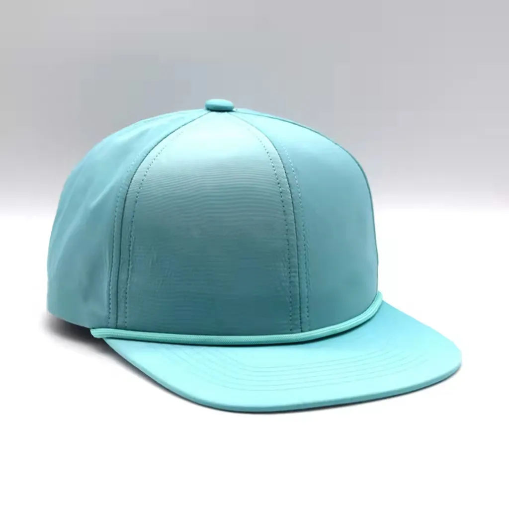 Custom hot sale pure cotton material sky blue snapback cap for men women daily exercise cap